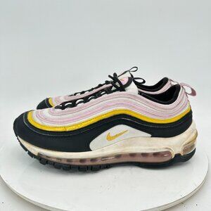 Nike Air Max 97 Youth Size 6Y Women 7.5  921522-022 Black-Dark Sulfur Shoes